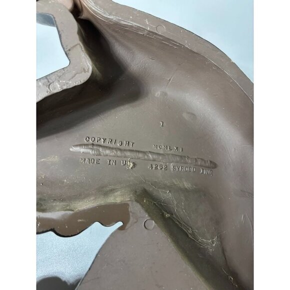 Vtg 1961 Syroco Wall Hanging Flying Duck Mallard Decor Man Cave Hunting - Picture 4 of 5